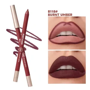 Beauty Glazed Waterproof & Long Lasting Lipliner Pencil – B118 Burnt Umber. Beauty Glazed lip liner 118